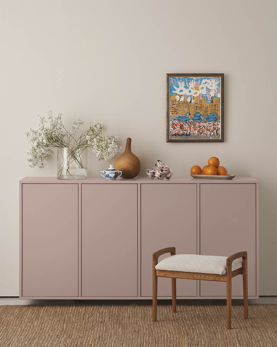 Ingarö sideboard in Dusty Rose | A.S.Helsingö