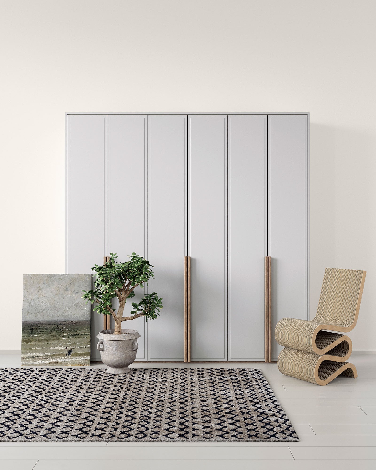 アクセサリー Lyura's Wordrobe Luxury Leather Wardrobe Featuring Ample Space and Sleek