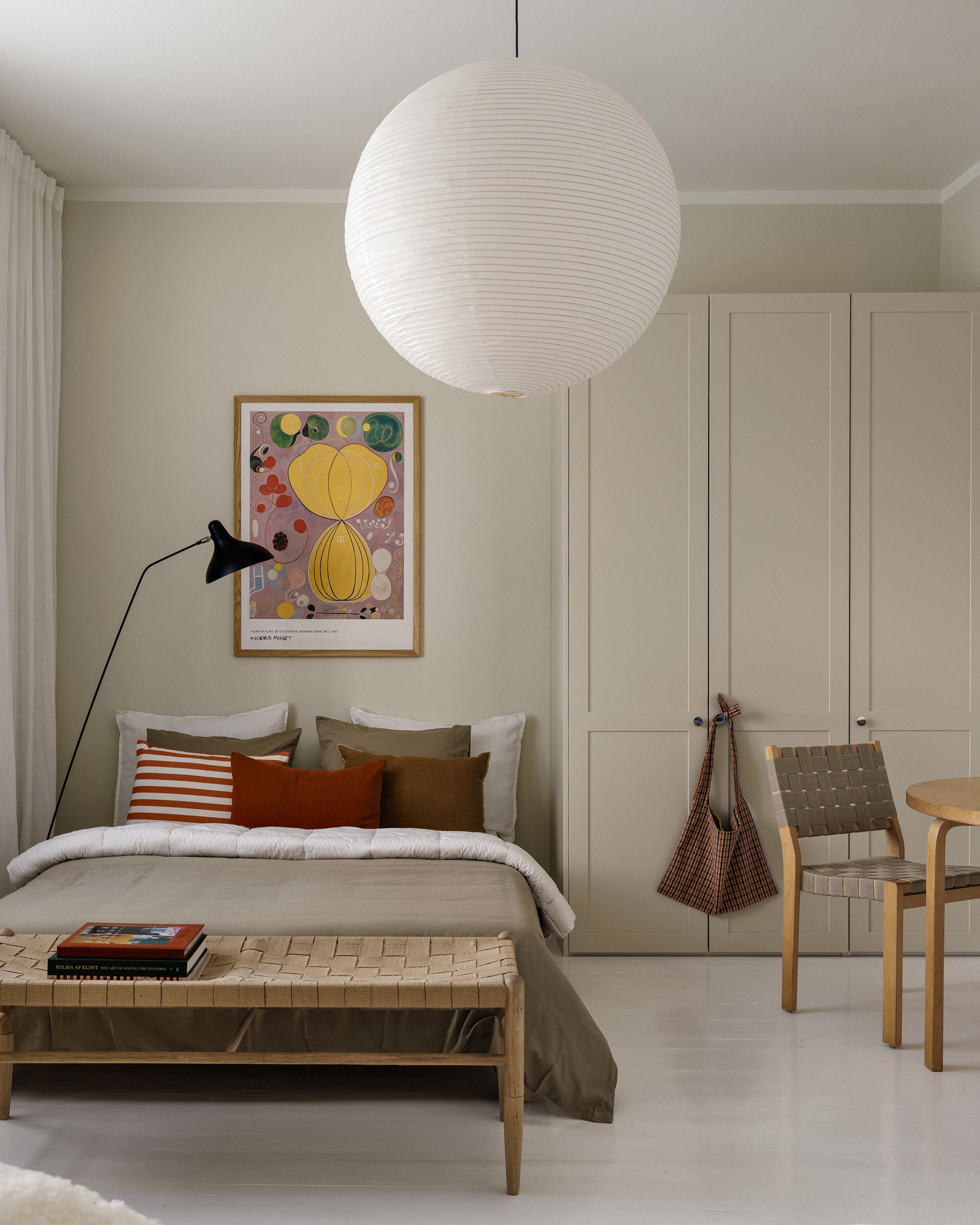 A.S.Helsingö Ensiö wardrobe in ivory beige colour in bedroom
