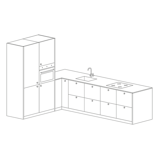 A.S.Helsingö large kitchen price example 